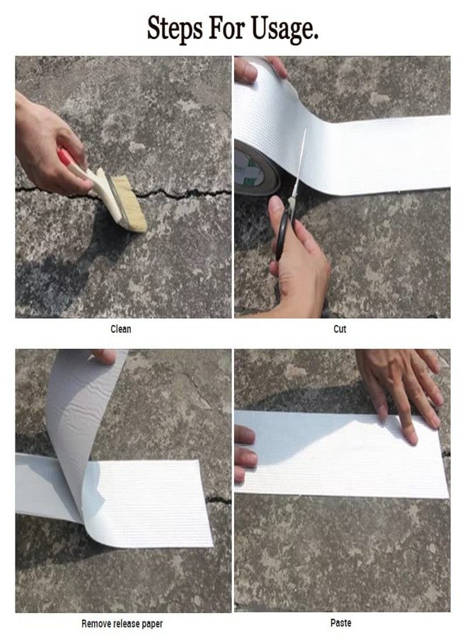 Judee Waterproof Aluminium Rubber Tape for Leakage Repair, Hot & Cold Temperature Aluminium Foil Tape, Perfect for Sealing Roof & Water Leakage, Surface Crack(5CM x 5M, Silver) - Image 2